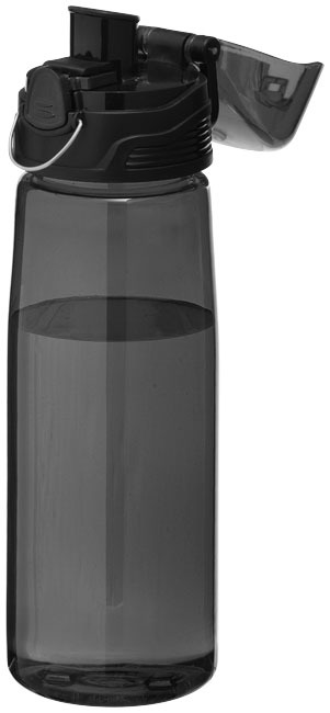 Sports bottle | Tritan | 700 ml | Lightweight | transparent black