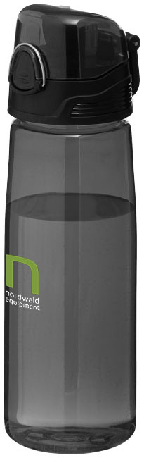 Sports bottle | Tritan | 700 ml | Lightweight | transparent black