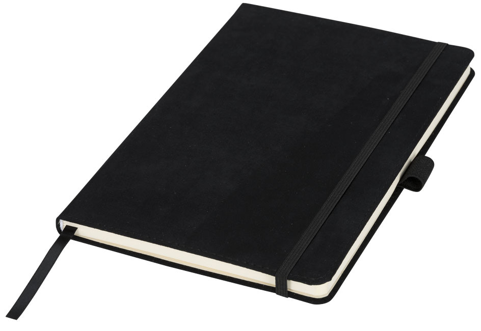 Carbony A5 suède notitieboek - Zwart