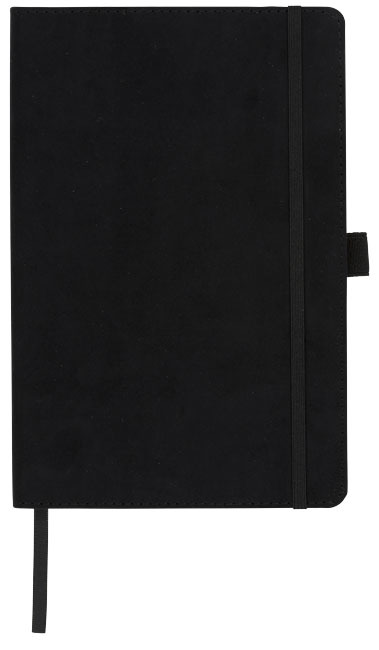 Carbony A5 suède notitieboek - Zwart