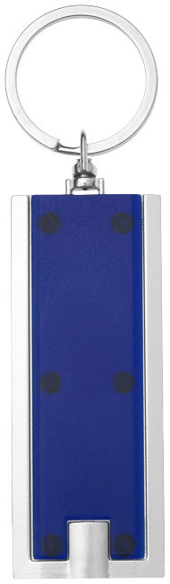 Castor LED-Schlüssellicht - blau, silber