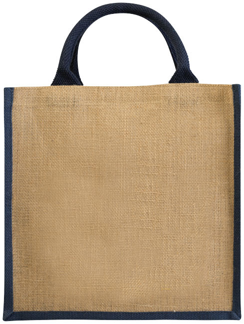 Sac fourre-tout en jute Chennai - Naturel,Marine