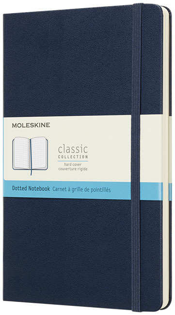 A5 notebook | Moleskine | 240 dotted pages | Hard cover | sapphire blue