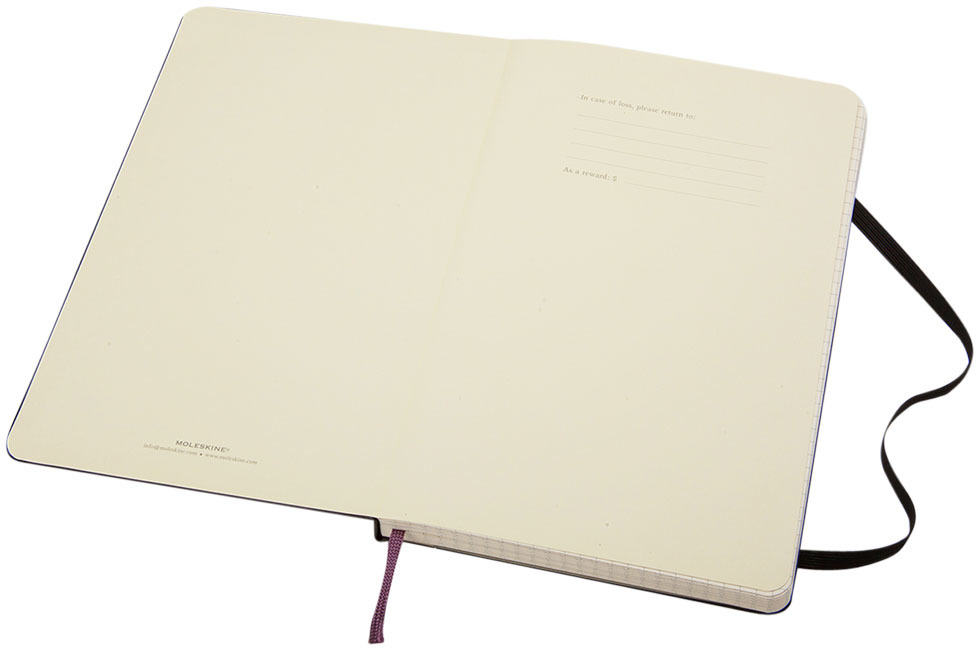 Notebook | Moleskine Classic PK | 14x9cm | 192 squared pages | solid black