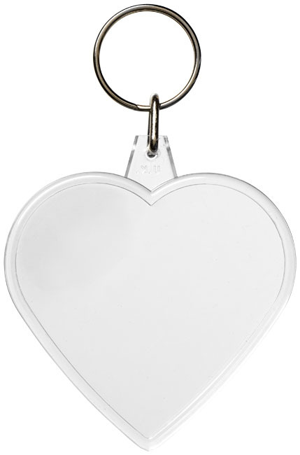 Porte-clés en forme de coeur Combo - Translucide