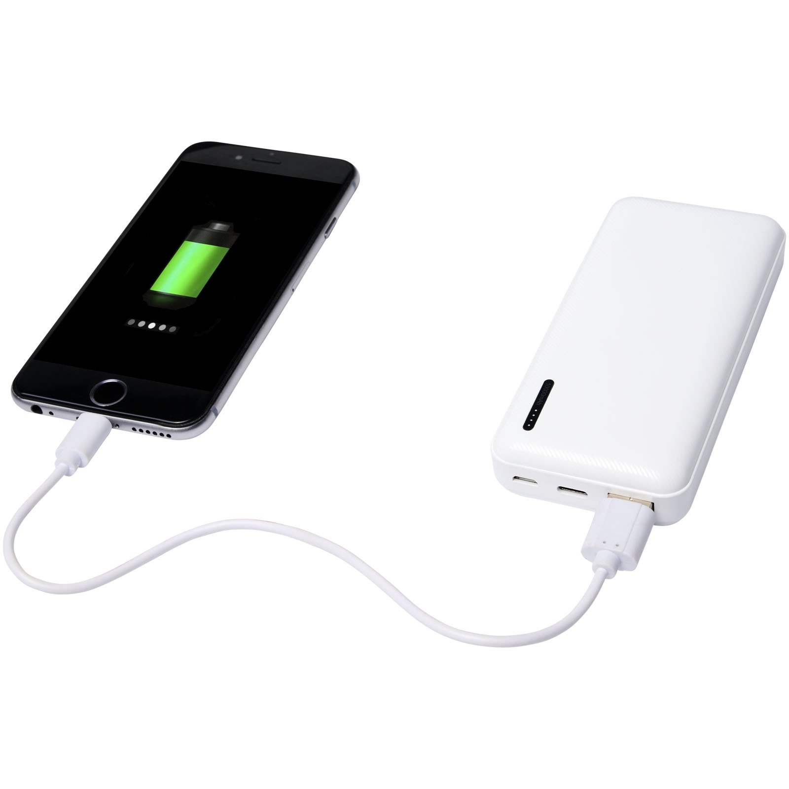 Power bank | 10.000 mAh | High density | compact | white