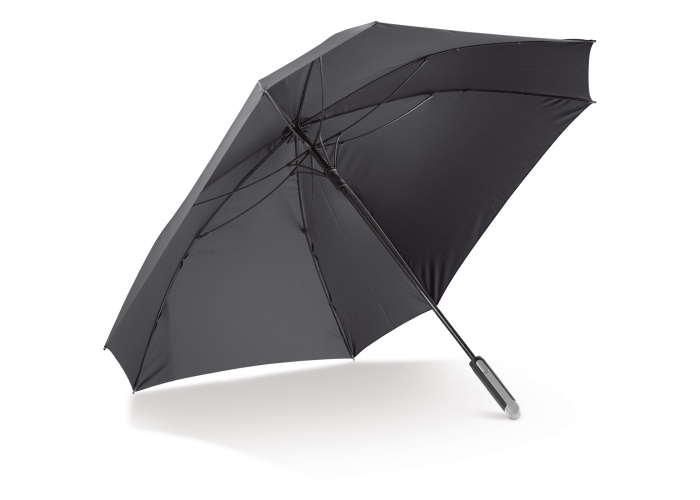 Large square umbrella | 121 cm | Polyester pongee | Black