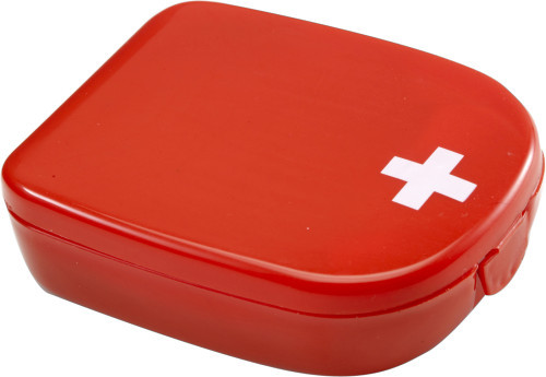 Notfall-Set 'Pocket' aus Kunststoff Rot