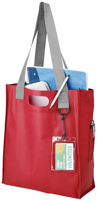 Sac shopping non tissé Expo - Rouge