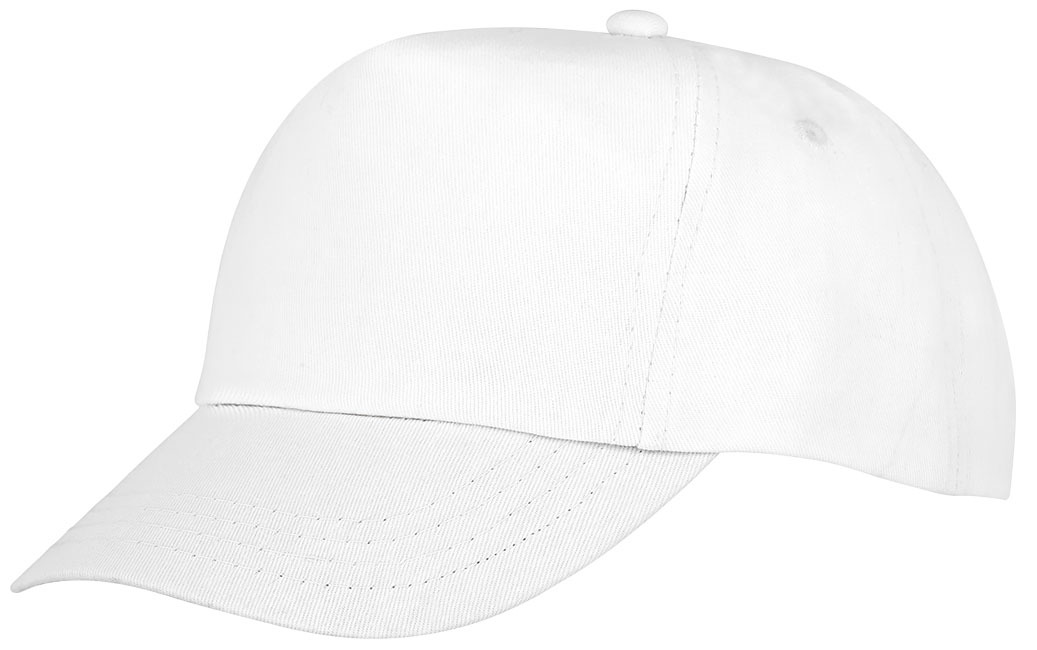 Kinderpet | Katoenen twill 175g/m² | 5 panelen | Hoofdomtrek: 54 cm | Verstelbaar | wit