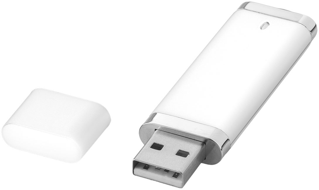 Flat 4 GB USB-Stick - weiss
