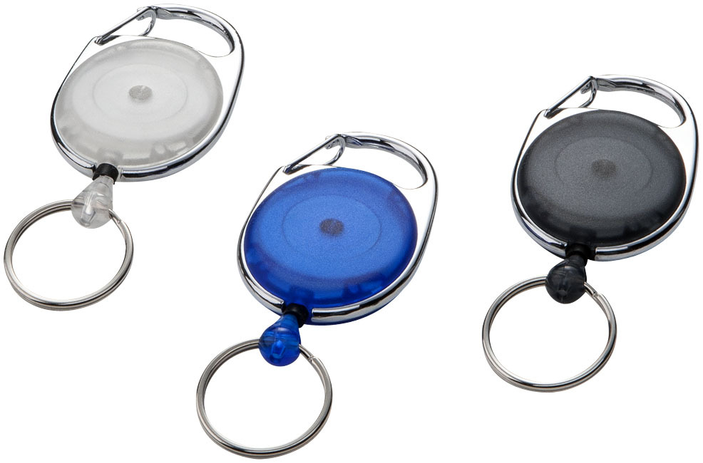 Porte-clés à boucle extensible Gerlos - Blanc