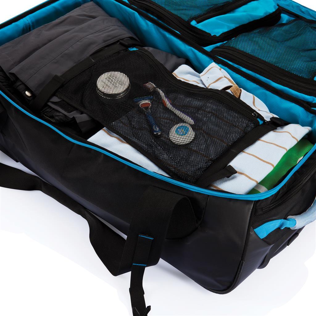 Trolley | Polyester | 100L | Viele Innentaschen mit Reißverschluss | Blue (3005;30)