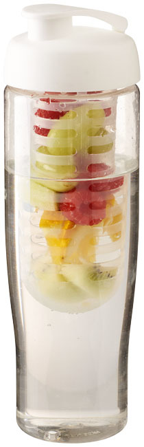 Sports bottle & infuser | Plastic | 700ml | Recyclable | transparent;white