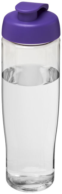Flip lid sport bottle | PET Plastic | 700ml | transparent;purple