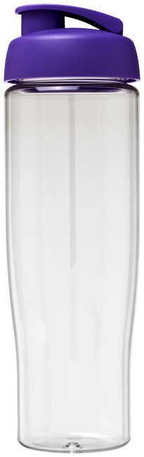 Flip lid sport bottle | PET Plastic | 700ml | transparent;purple