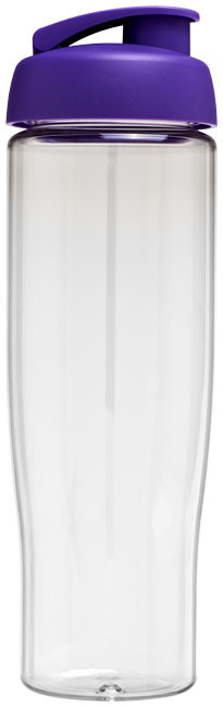 Flip lid sport bottle | PET Plastic | 700ml | transparent;purple