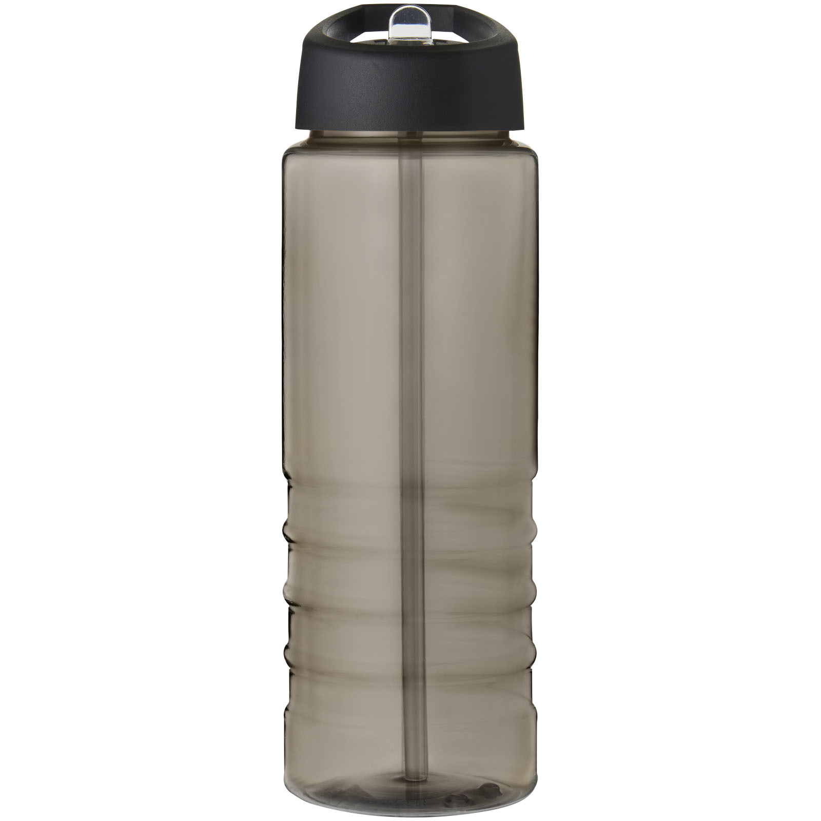 Einwandige Sport-Trinkflaschen | PET Kunststoff | 650 ml | Ausgießerdeckel | charcoal;schwarz