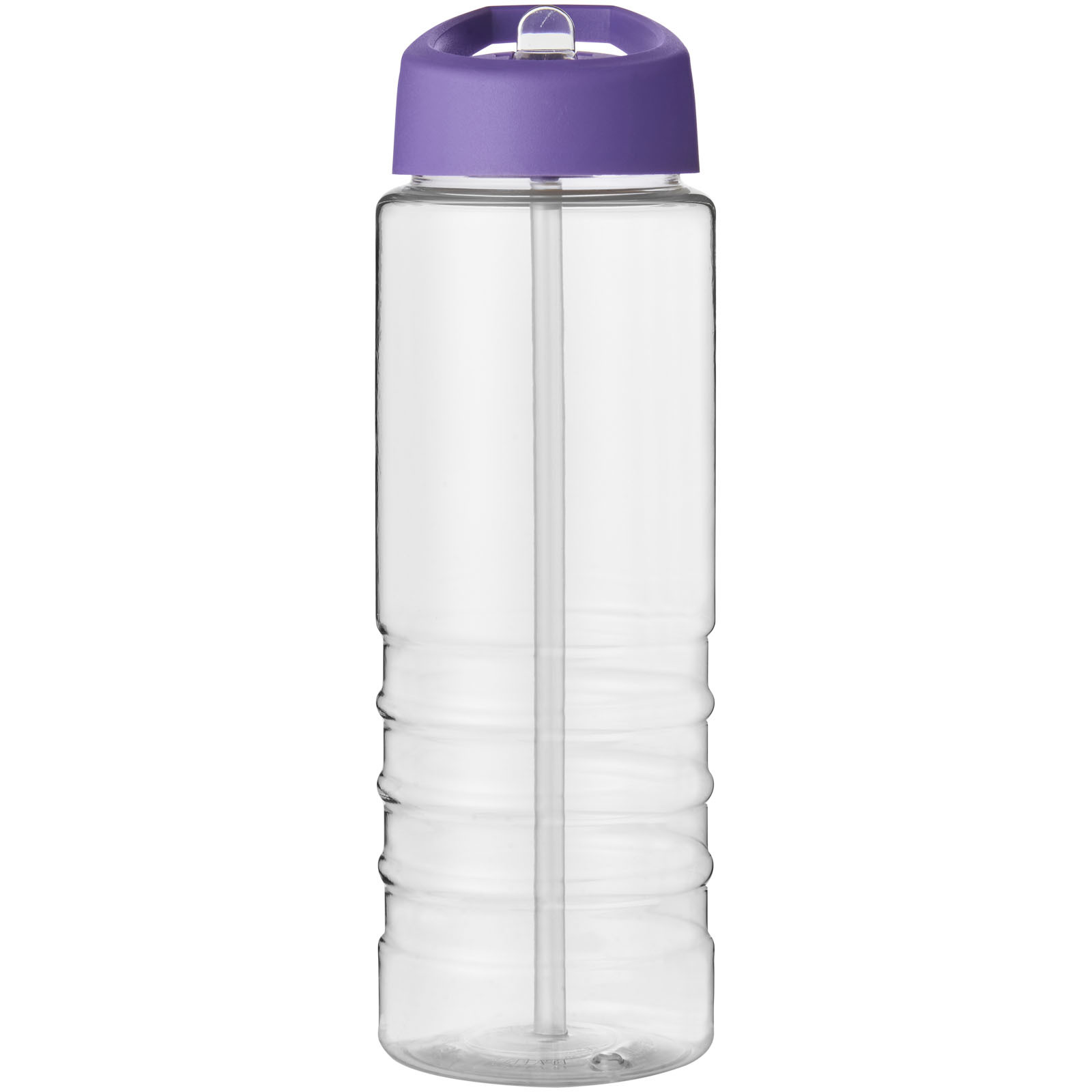 Einwandige Sport-Trinkflaschen | PET Kunststoff | 650 ml | Ausgießerdeckel | transparent;lila