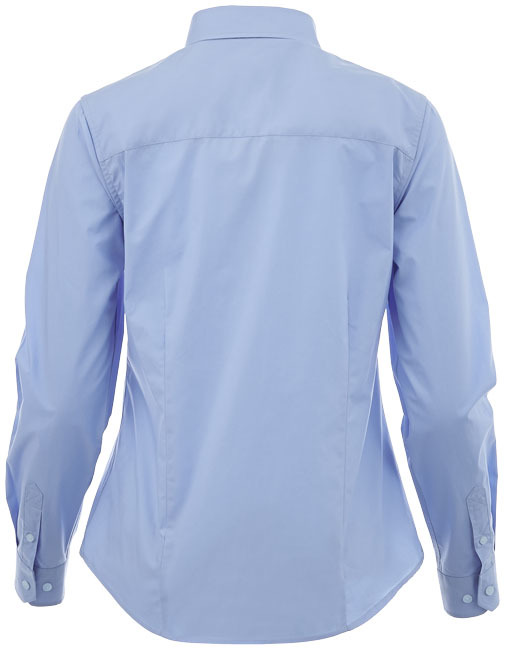 Hamell stretch dames blouse met lange mouwen - Lichtblauw - XL