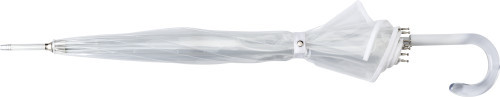 Umbrella | PVC | ø 90 cm | Eight panels | Push button close | white