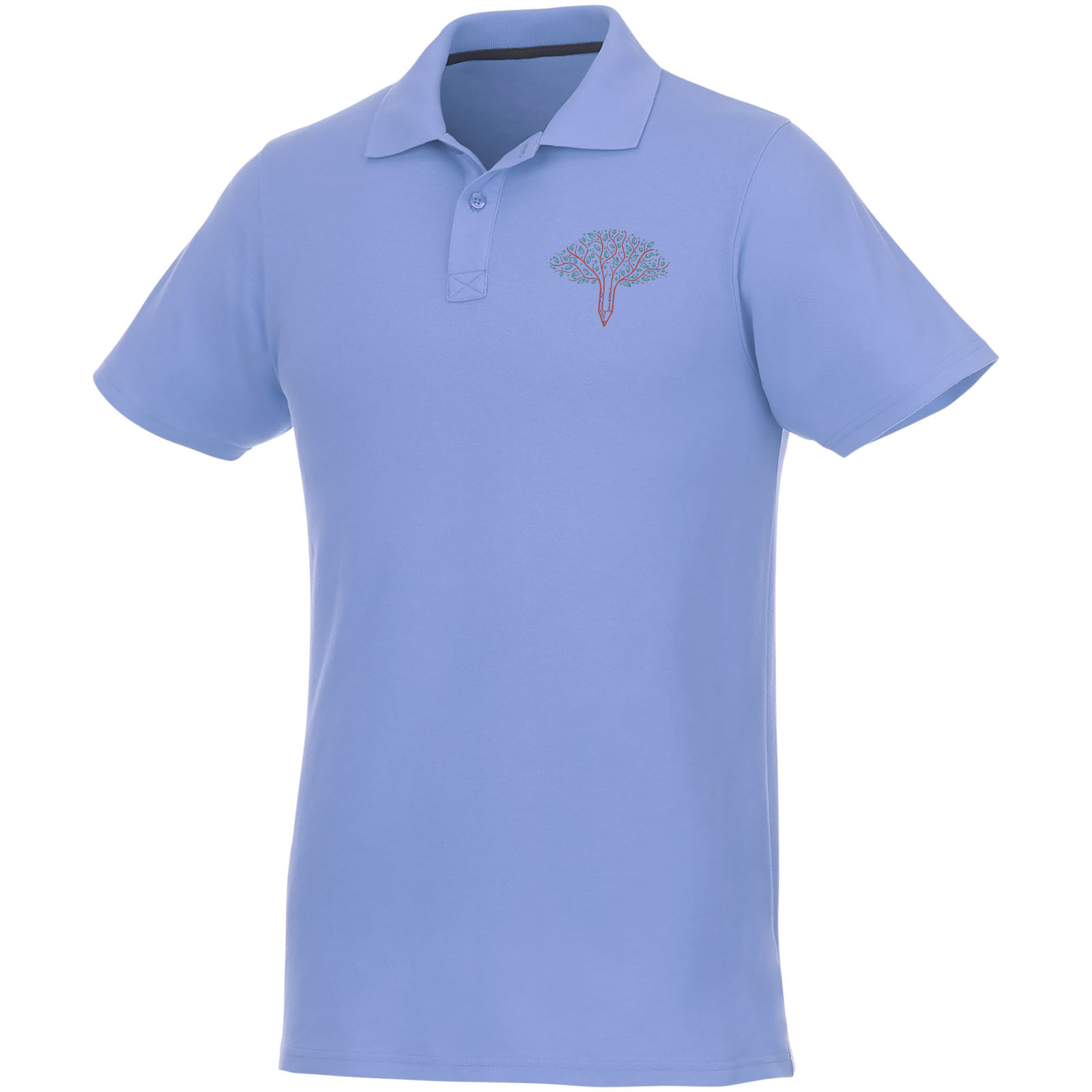 Men's polo | 100% cotton | 180 g/m2 | Short sleeves | L | light blue