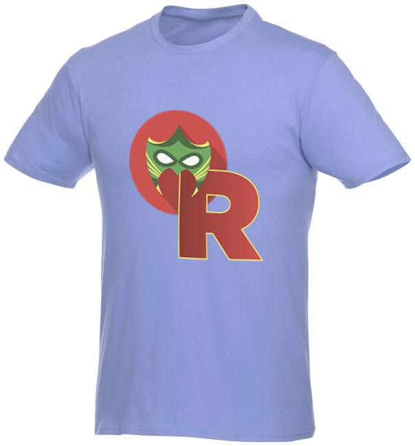 T-shirt met korte mouwen | Katoen 150 g/m² | Voor mannen | Veel kleuren | M | lichtblauw