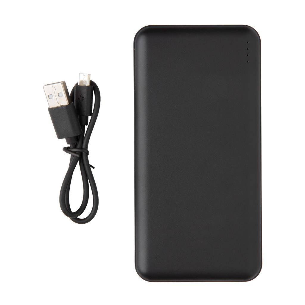 Power bank | 10.000 mAh | High density | Compact | Black