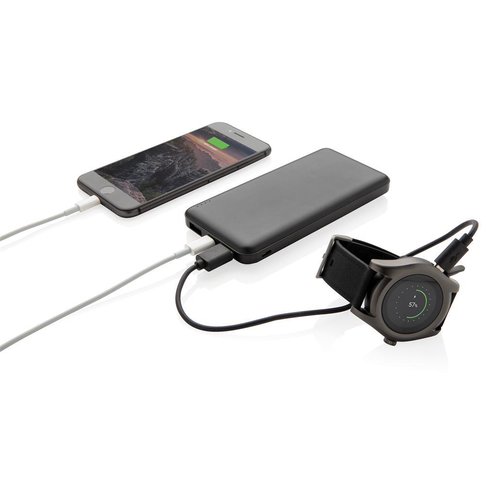 Power bank | 10.000 mAh | High density | Compact | Black