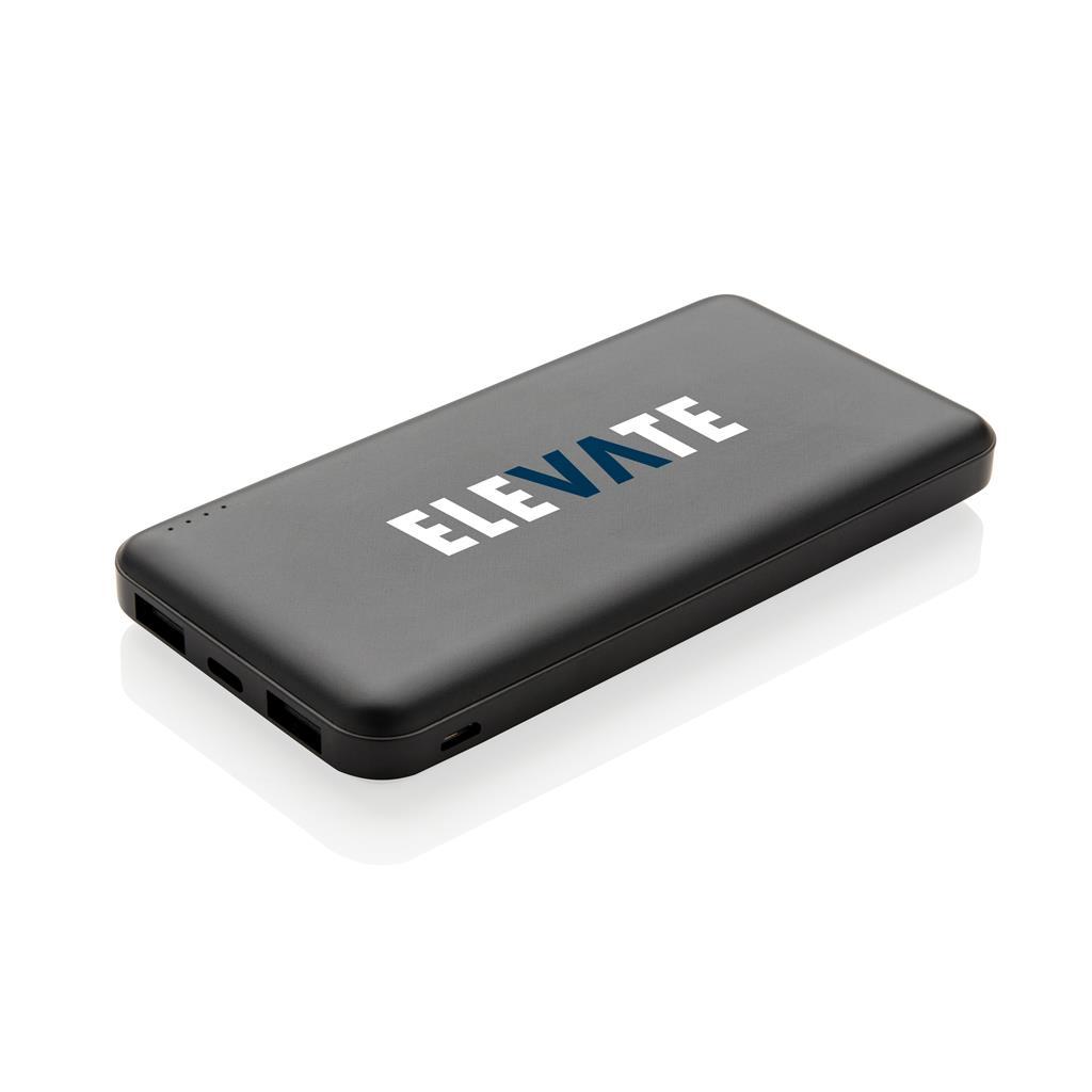 Power bank | 10.000 mAh | High density | Compact | Black
