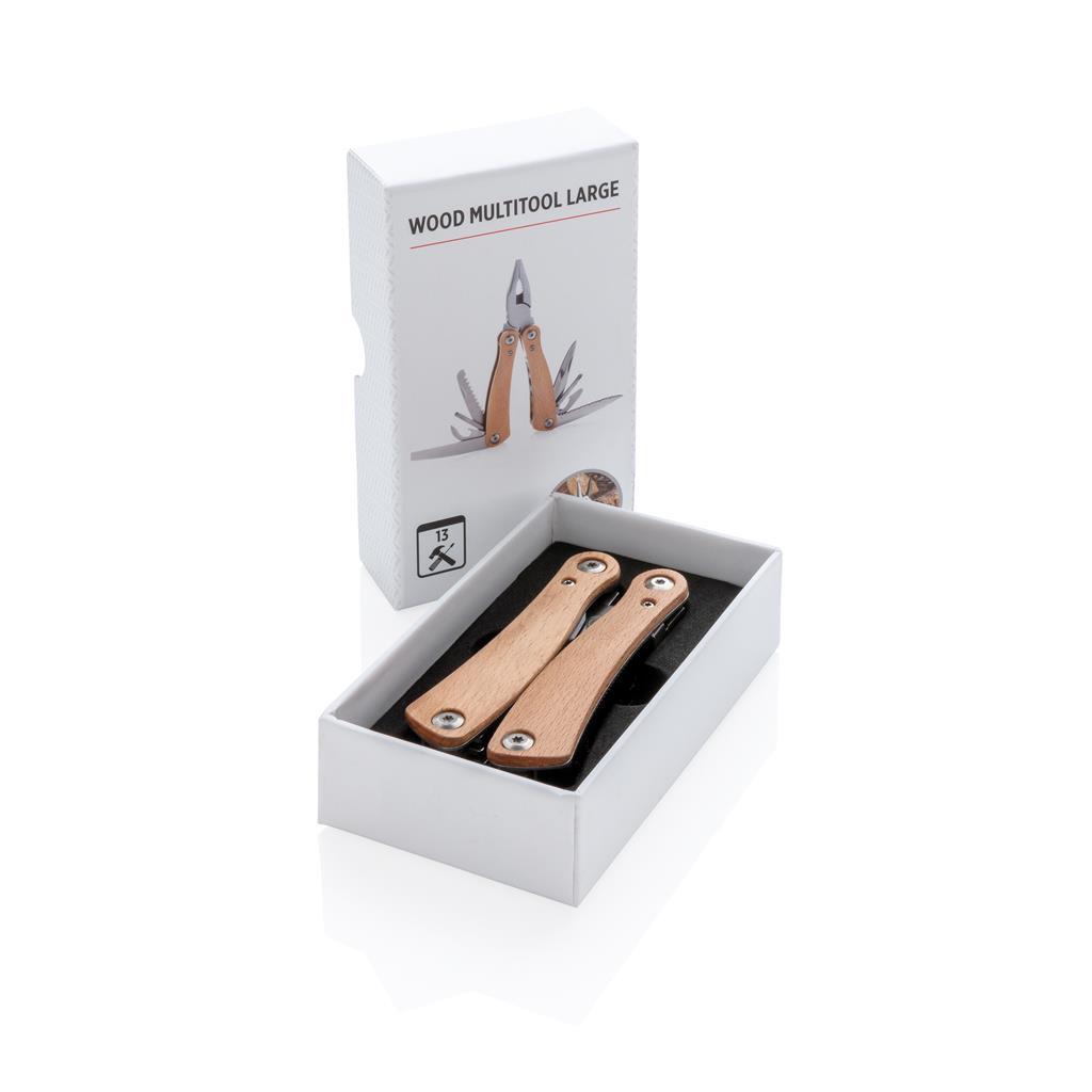 Houten multitool, bruin