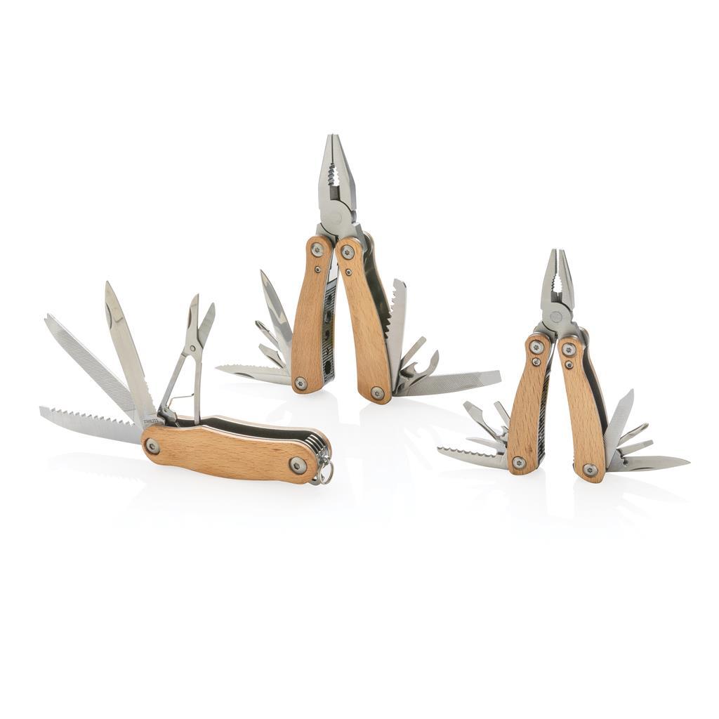 Houten multitool, bruin