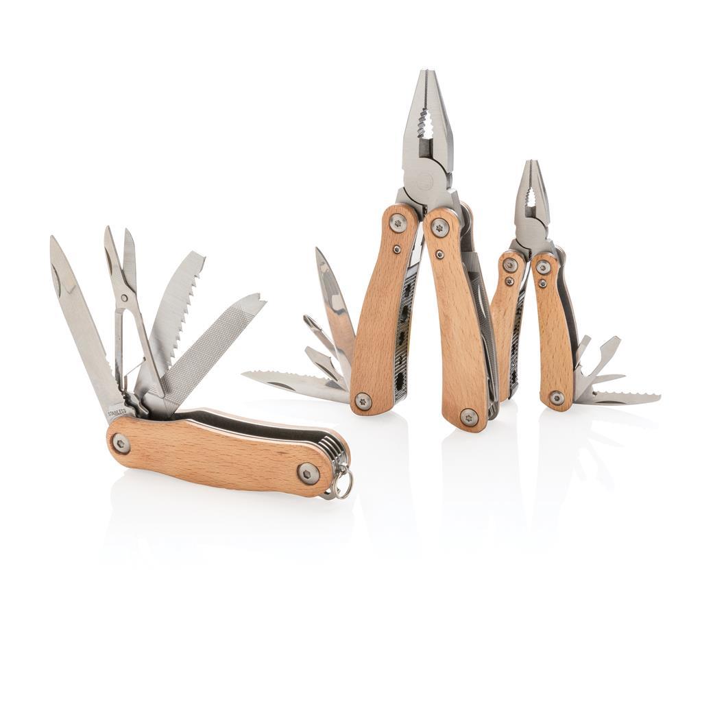 Houten multitool, bruin