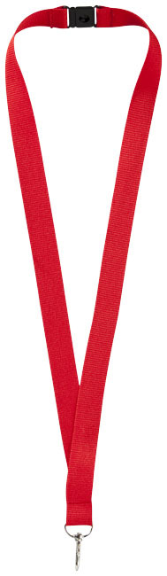 Lago lanyard met veiligheidssluiting - Rood