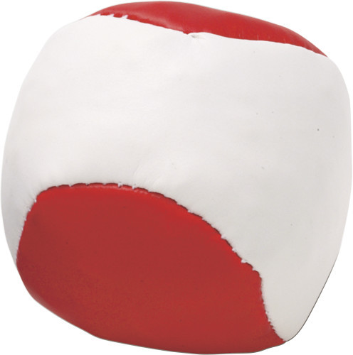 Jonglierball 'Single' aus Kunstleder Rot