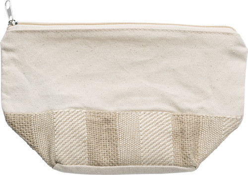 Kulturtasche 'Chic'  aus  Baumwolle Braun