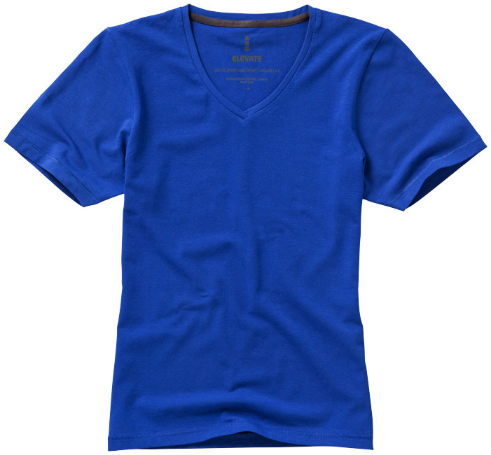 T-Shirt mit Rundhalsausschnitt | Bio-Baumwolle | Für Frauen | XS | blau
