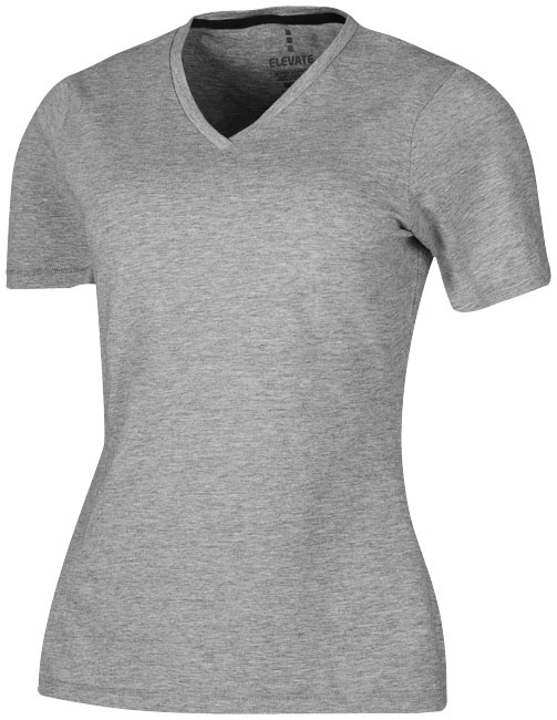 T-Shirt mit Rundhalsausschnitt | Bio-Baumwolle | Für Frauen | XXL | grau meliert
