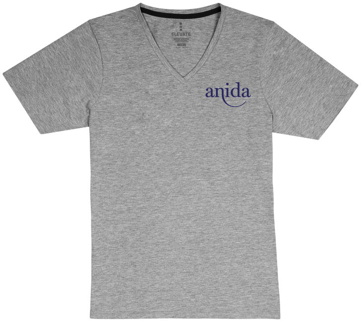 T-Shirt mit Rundhalsausschnitt | Bio-Baumwolle | Für Frauen | XXL | grau meliert