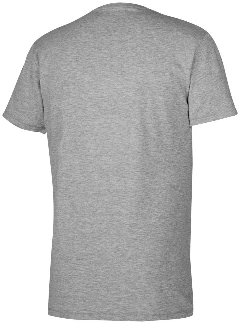 V-neck t-shirt | Organic cotton | For men | M | grey melange