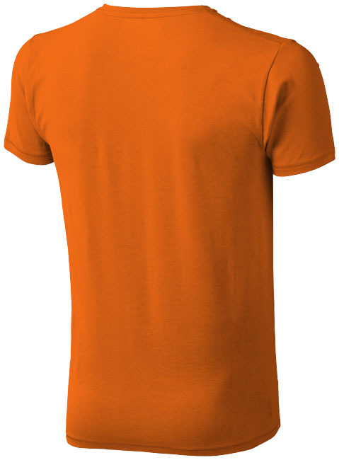 V-hals t-shirt | Organisch katoen | Voor heren | S | Oranje