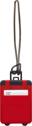 Porte-étiquette de valise rouge