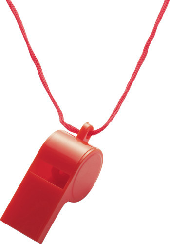 Whistle | PS | 5.6x2x2.5cm | With lanyard | Many colours | yellow
