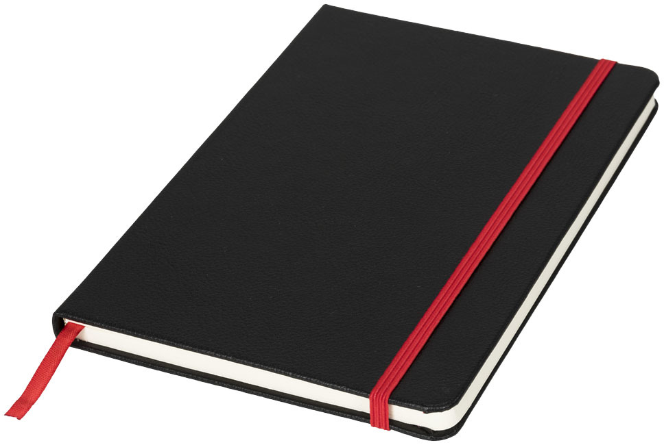 Lasercut A5 notitieboek - Zwart, Rood