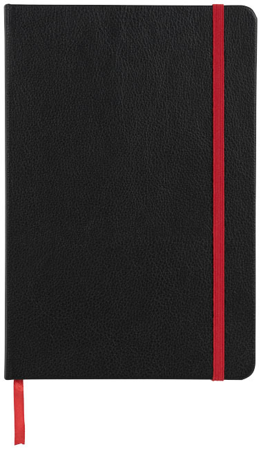 Lasercut A5 notitieboek - Zwart, Rood