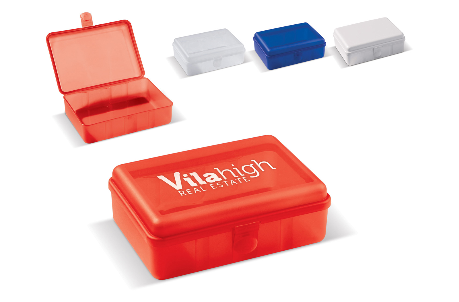 Lunchbox one 950ml transparant blauw