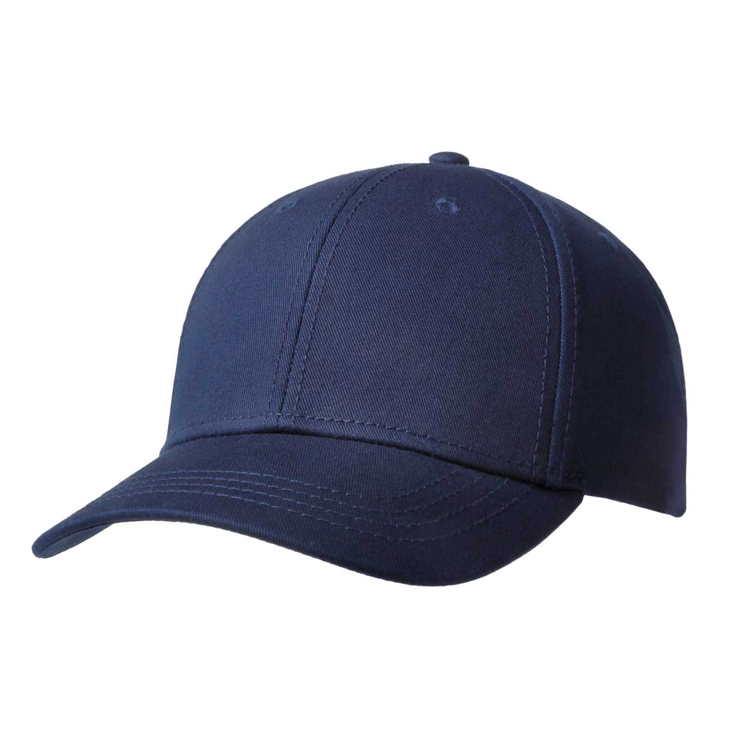 Baseball cap | Cotton twill | 6 panels | Head size: 58cm | Front lining | navy