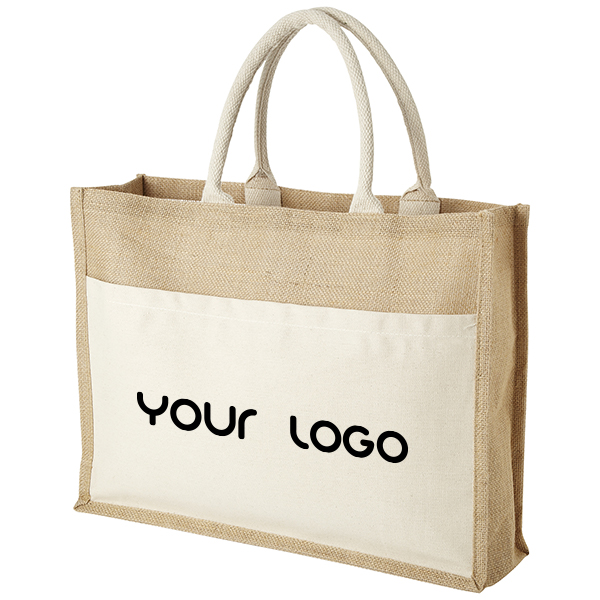 Sac shopping jute Mumbay - Naturel