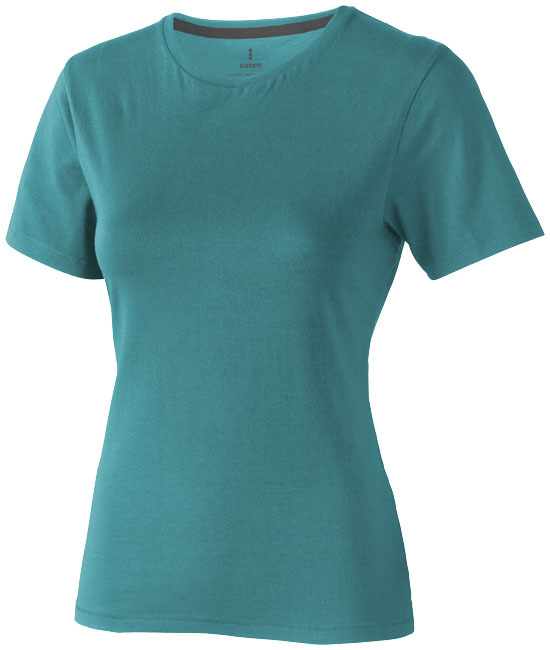 Crew hals | Katoen 160 g/m² | Voor dames | Hoge kwaliteit | L | aqua