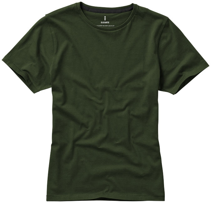 Crew neck | 160 g/m² cotton | For women | High quality | L | army green